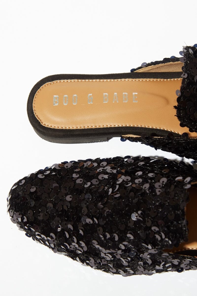Black Starry Night Flats by Boo & Babe