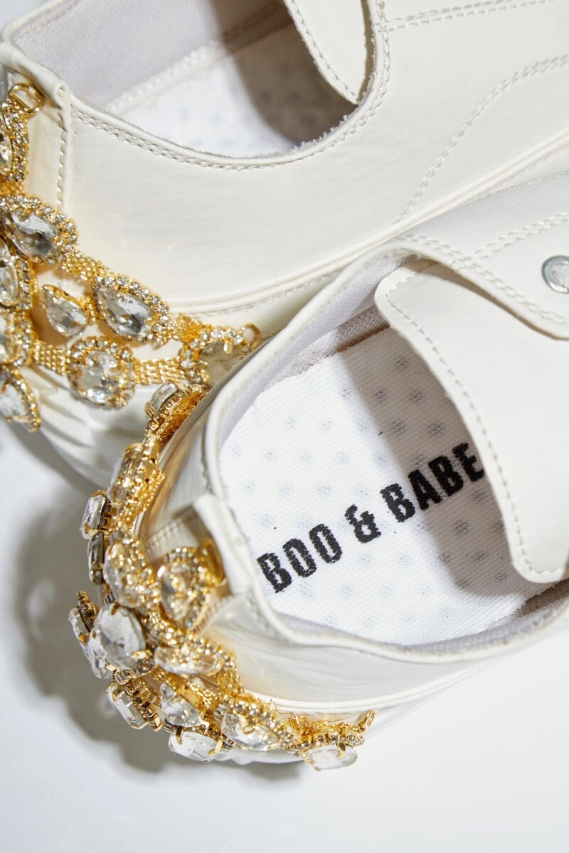 Double Dapper Studded Sneakers by Boo & Babe