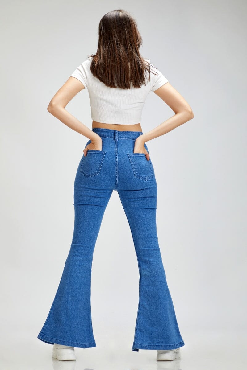 Flared Florence Bootcut High Waist Jeans by Madish