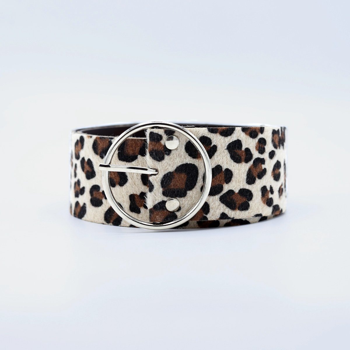 Minimal Buckled Leopard Belt by Madish