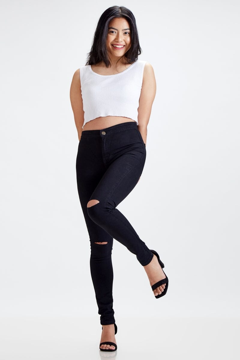 The New Yorker Skinny High Waist Jeans by Madish