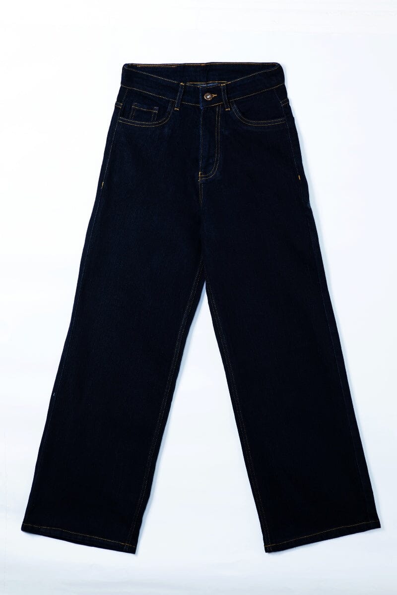 Vintage Raw Wide Leg Jeans by Madish