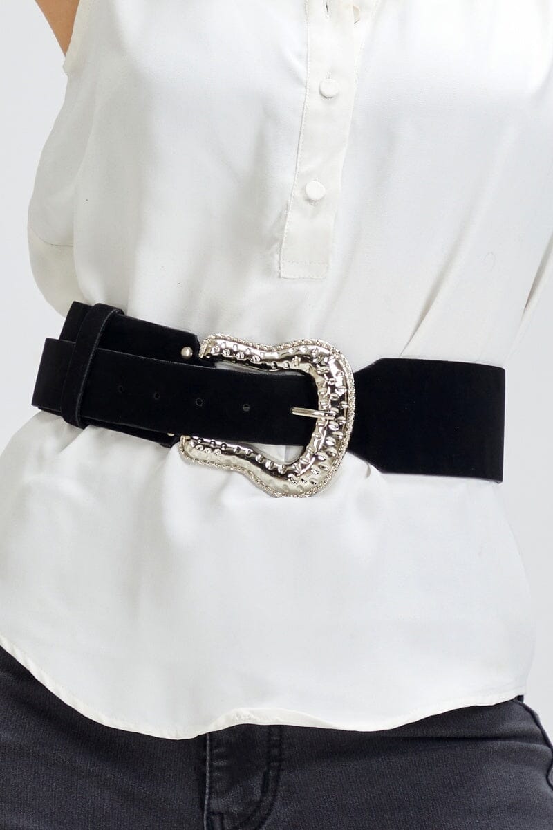 Classy Victorian Suede Mega Belt by Madish