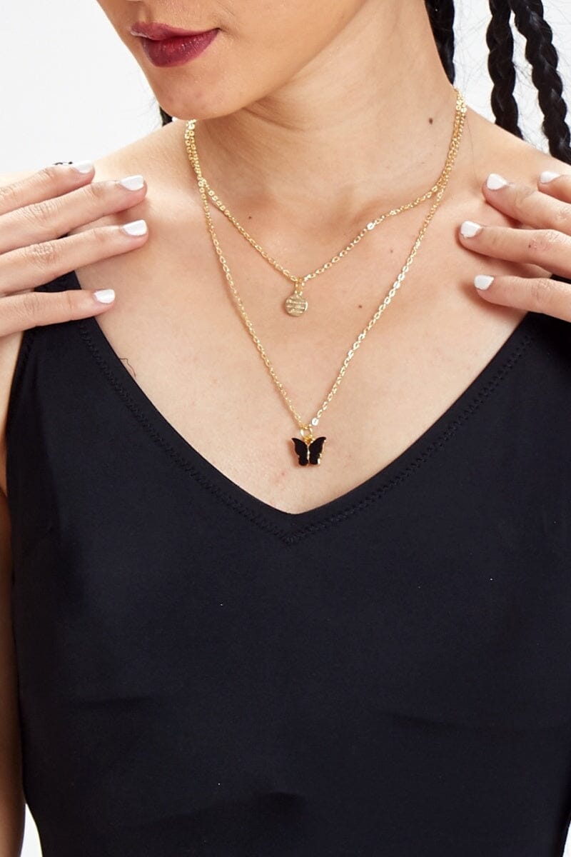 Dark Love Double Layered Necklace by Boo & Babe