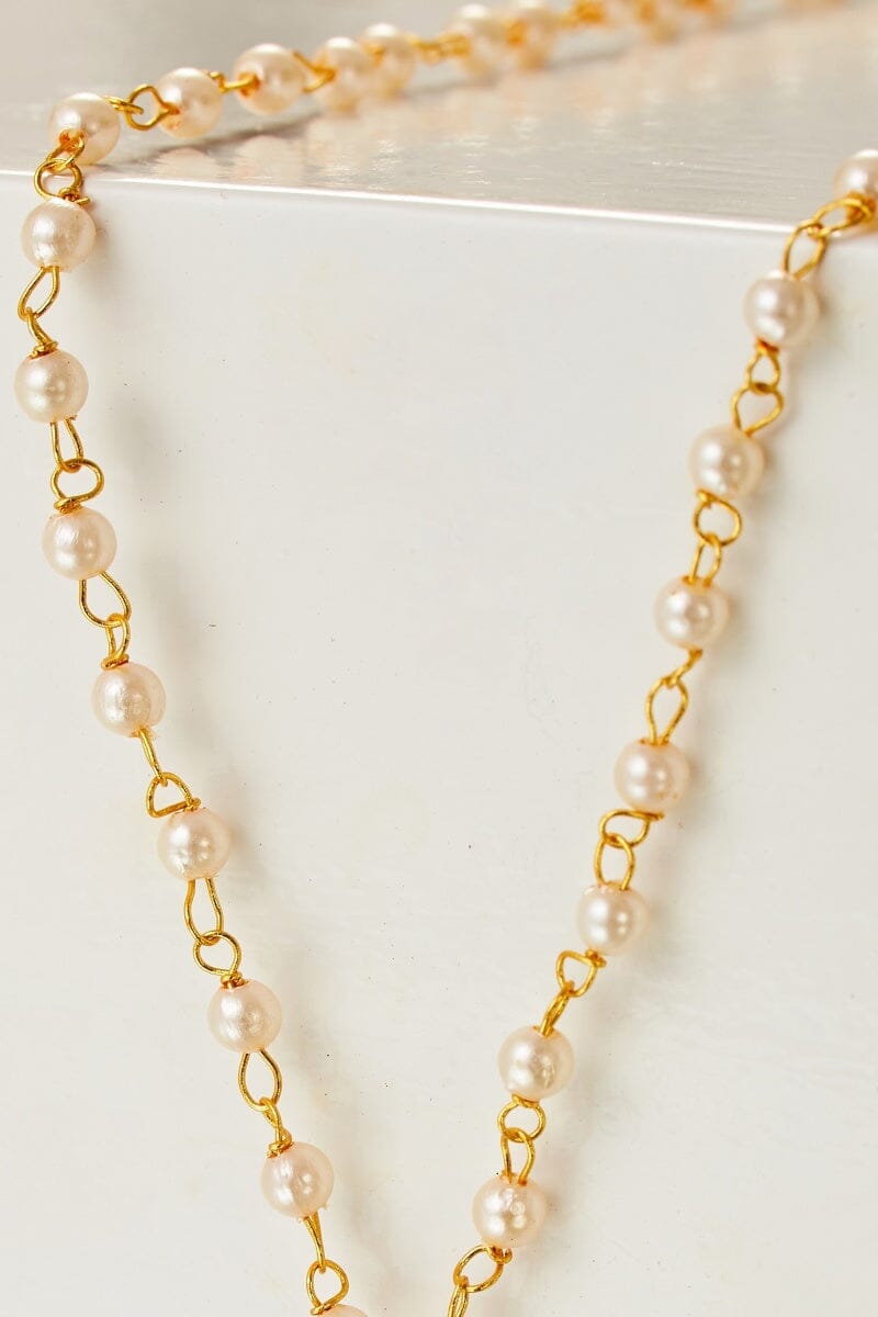 Dreamy Pearl Chain Minimal Necklace by Boo & Babe