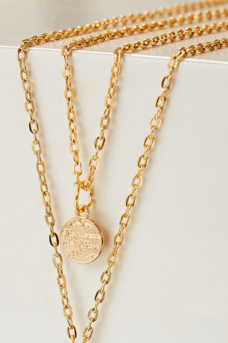 Gotham Double Layered Necklace by Boo & Babe