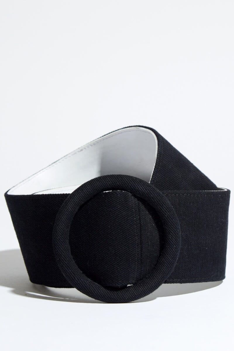 Hyped Round Buckle Thick Belt by Madish