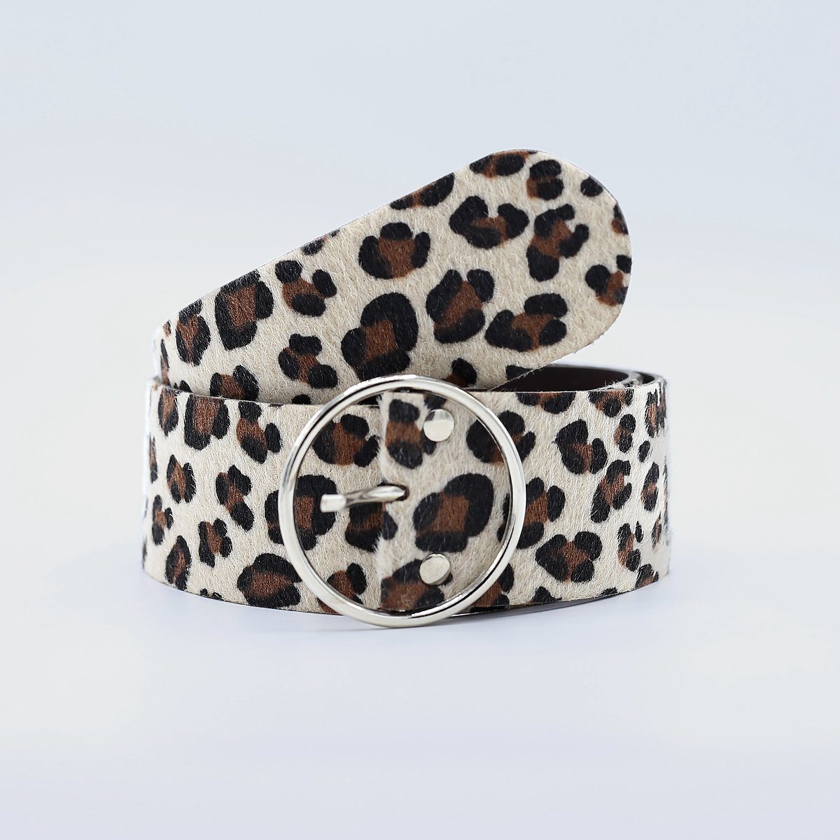 Minimal Buckled Leopard Belt by Madish