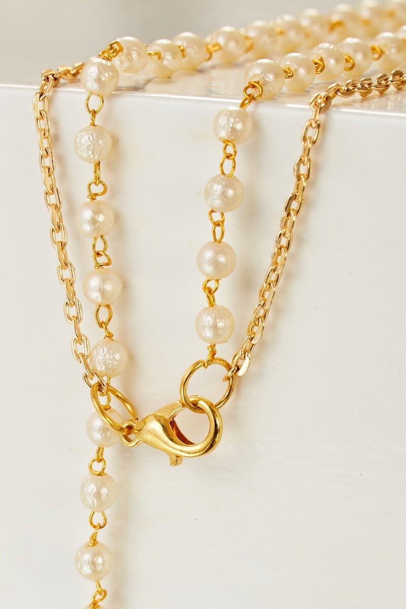 Pearlescent Double Layer Necklace by Boo & Babe