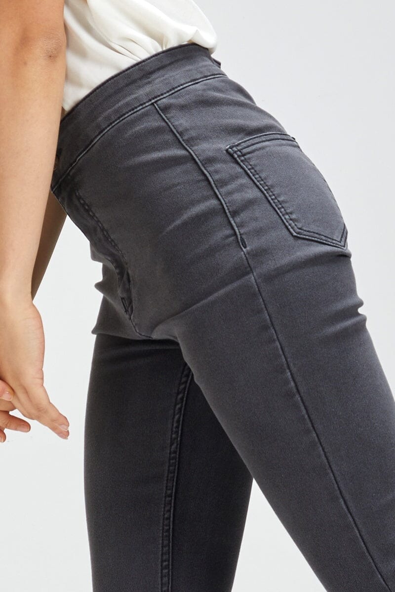Peek-a-Boo Bell Bottom High Waist Jeans by Madish