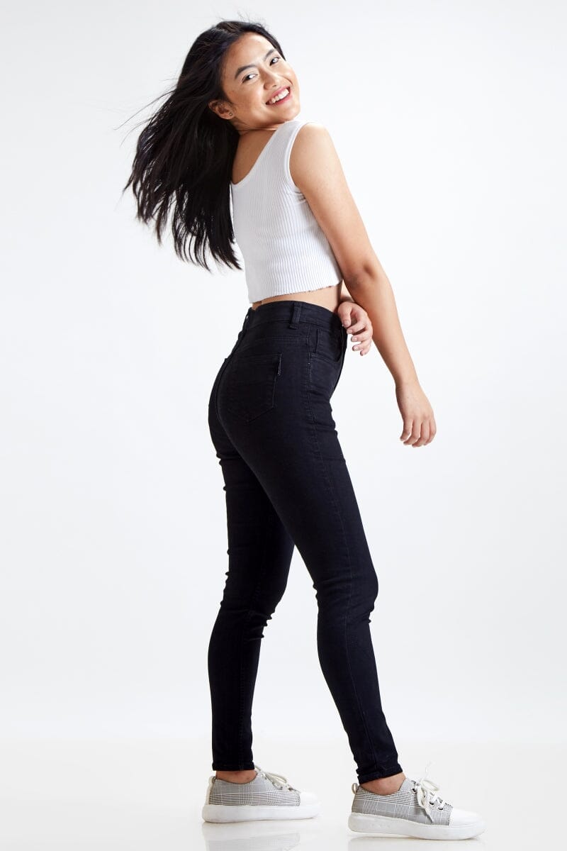 Relaxed Skinny High Waist Jeans by Madish