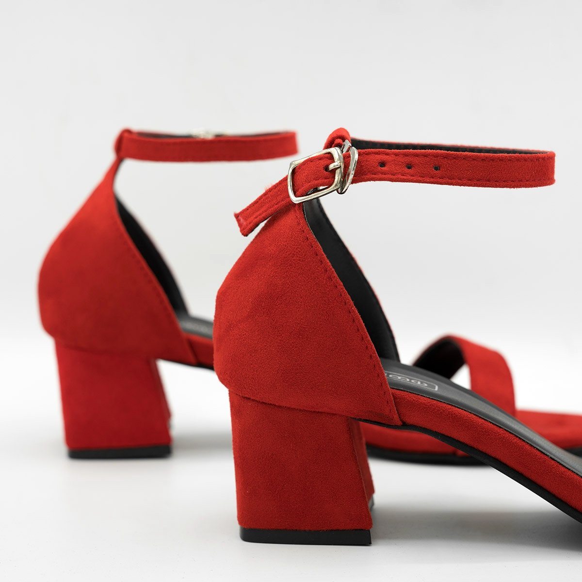 Black Patent Block Heel Court Shoes | New Look