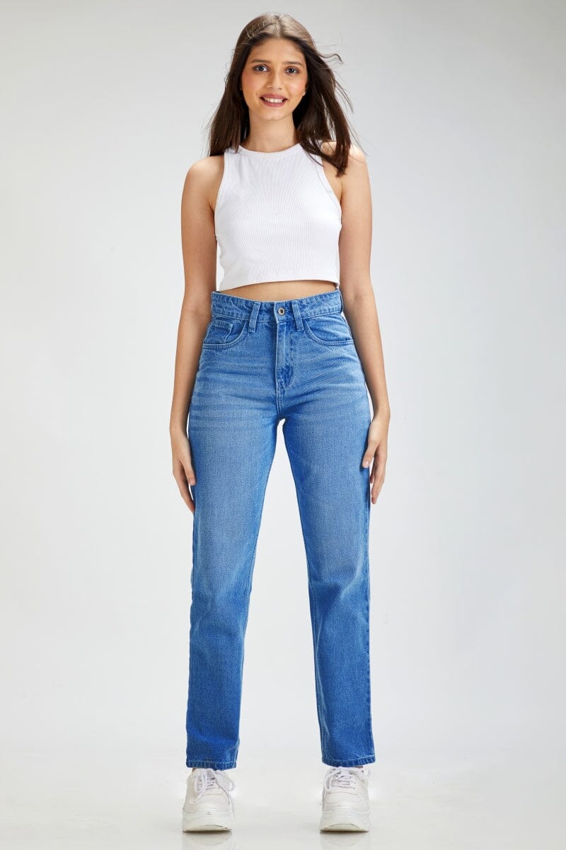 The 90s Straight High Waist Jeans by Madish