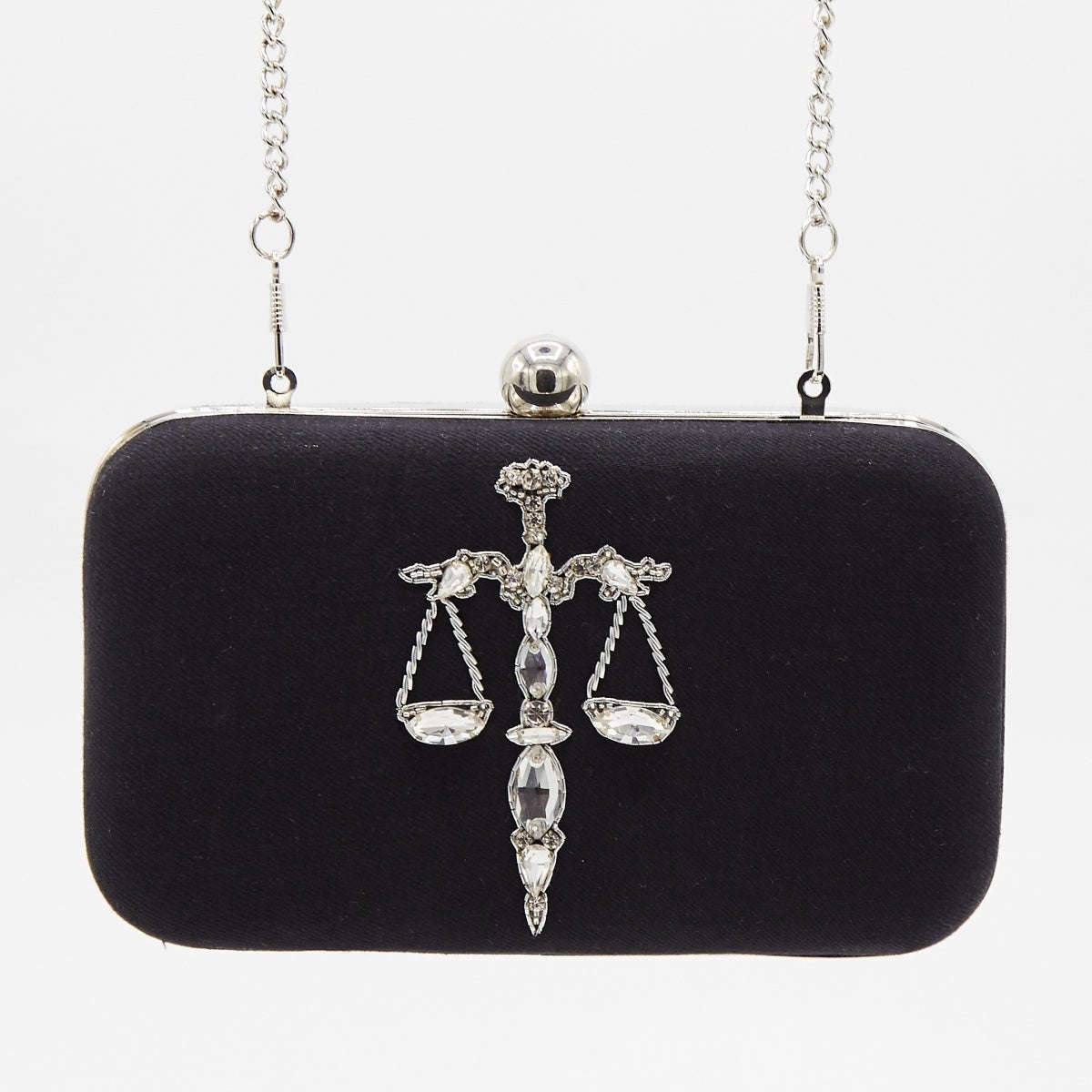 The Balanced Libra Denim Clutch Bag by Madish