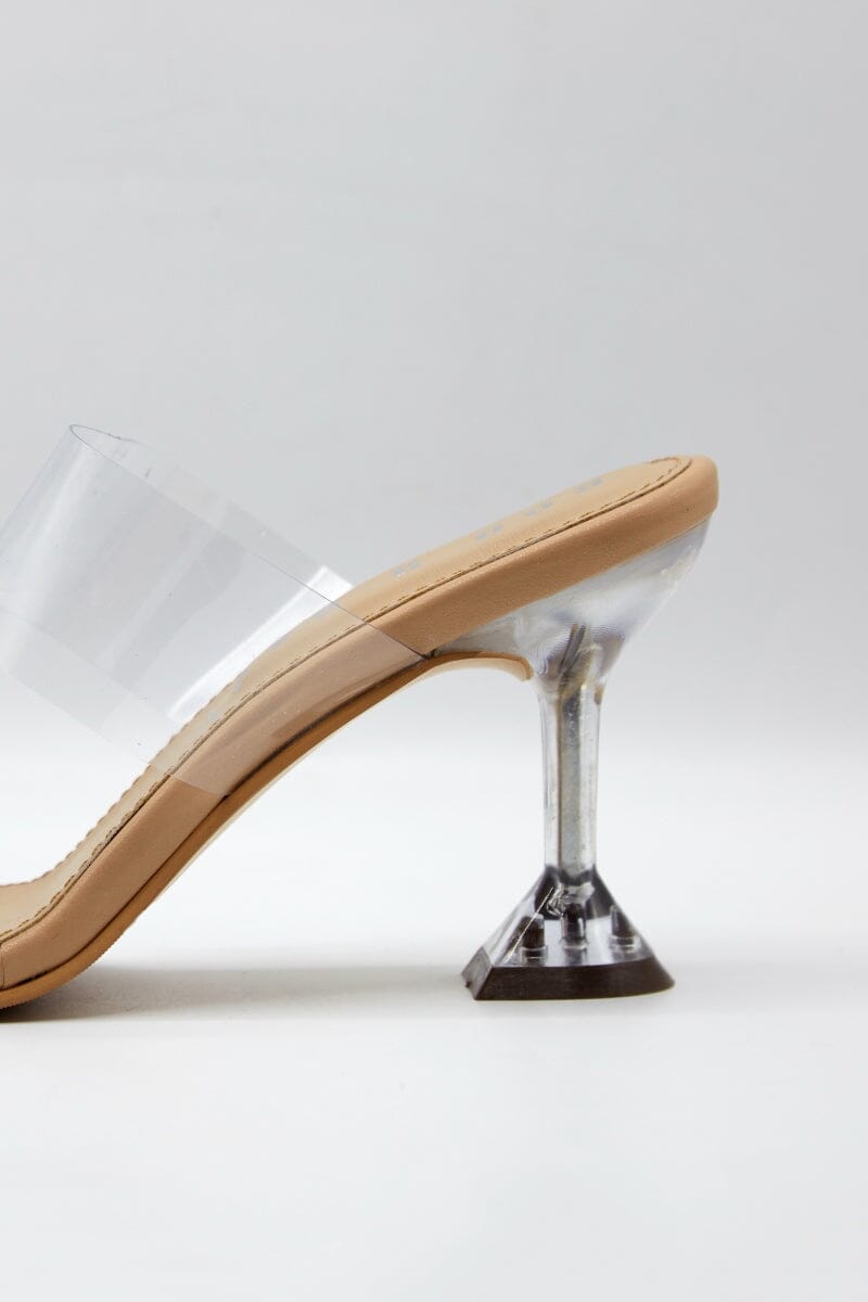 The Clear Pencil Mules by Boo & Babe
