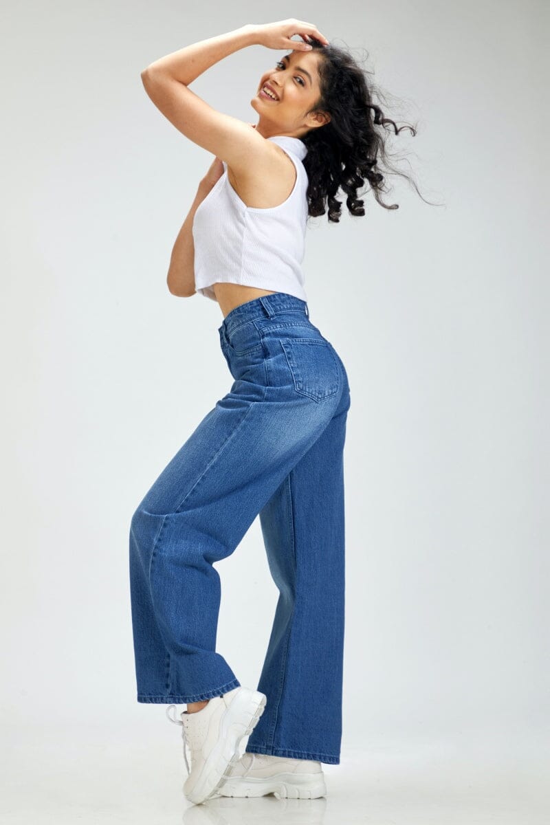 The Exclusive Anti-Fit Wide Leg Jeans by Madish