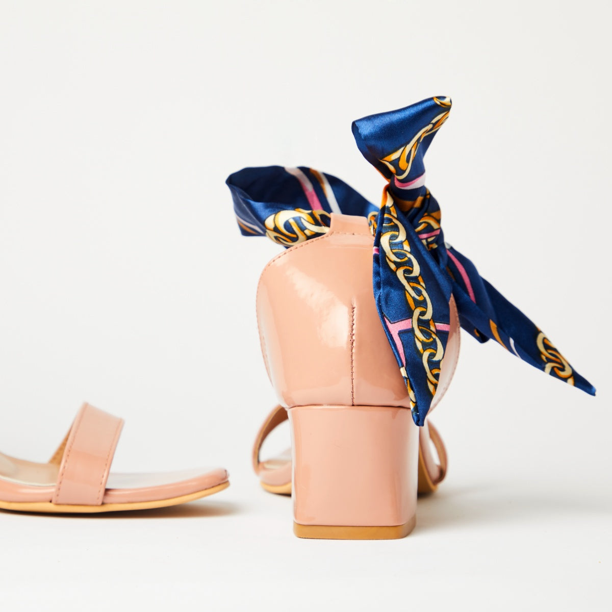 Tiffany Satin Scarf Heels by Madish