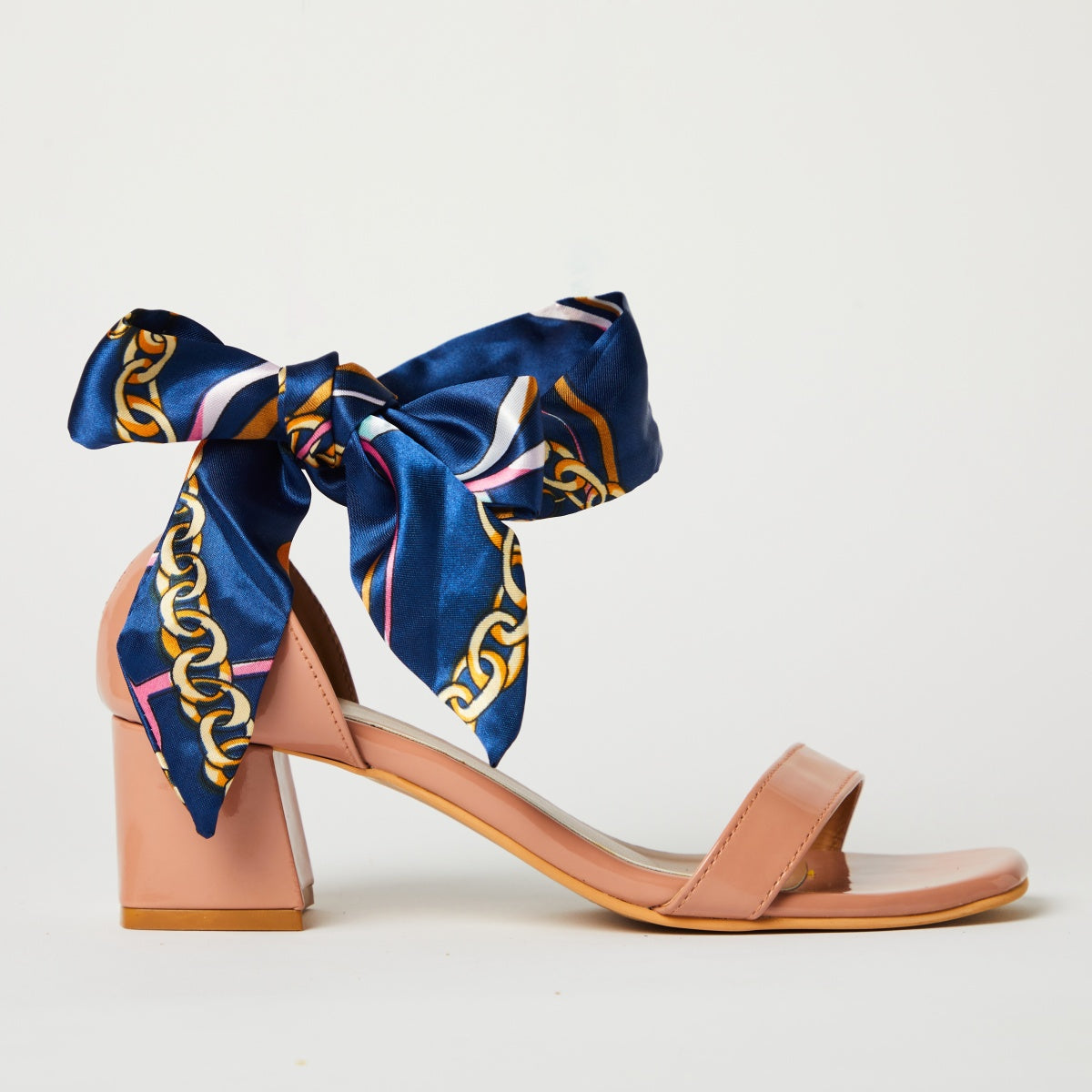 Tiffany Satin Scarf Heels by Madish